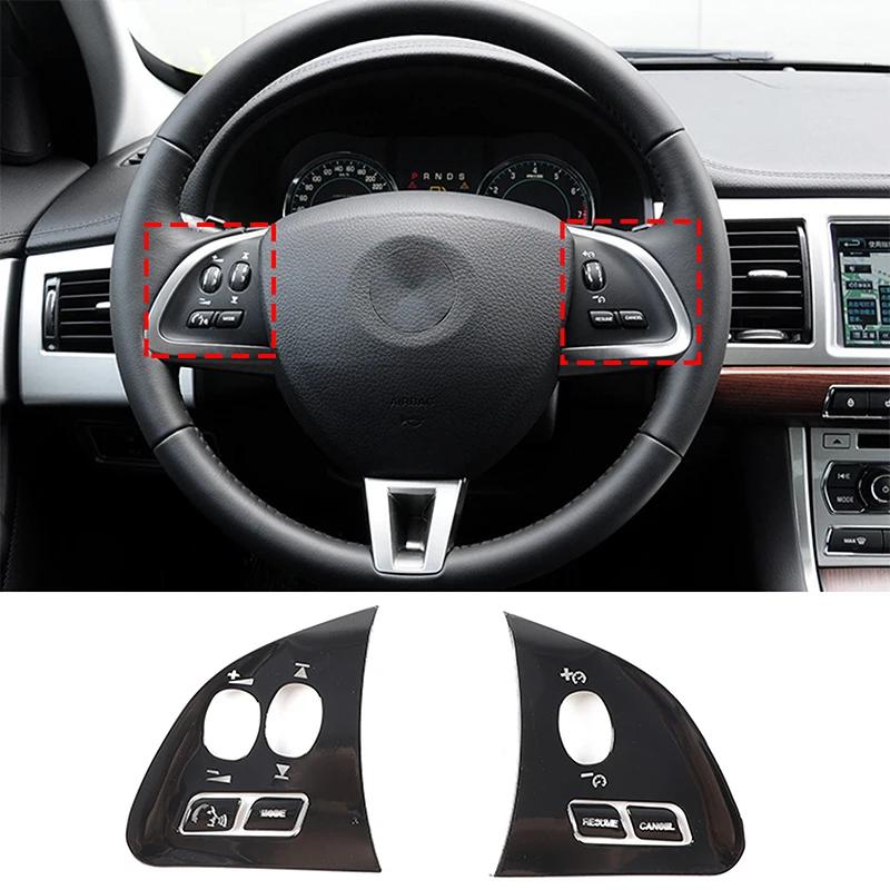 For Jaguar XF XJ 2010- aluminum alloy Black Button Stickers Car Accessories Interior AC Gear Switch Repair Decals