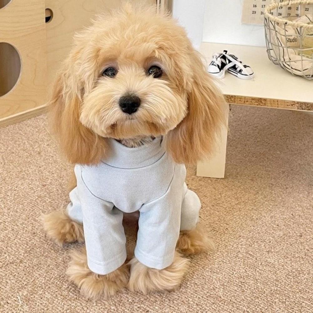 Warm Elastic Pet Jumpsuit Windproof Dog Fleece Pajamas Pet Four Legged Pants Small Medium Dogs