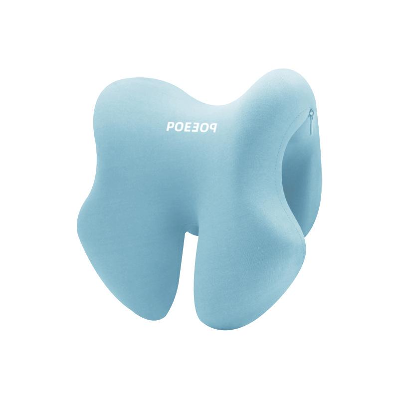 Memory Foam Office Chair Head Support Pillow for Computer Chairs Adjustable Headrest Nap Pillow for Sleeping & Working Removable