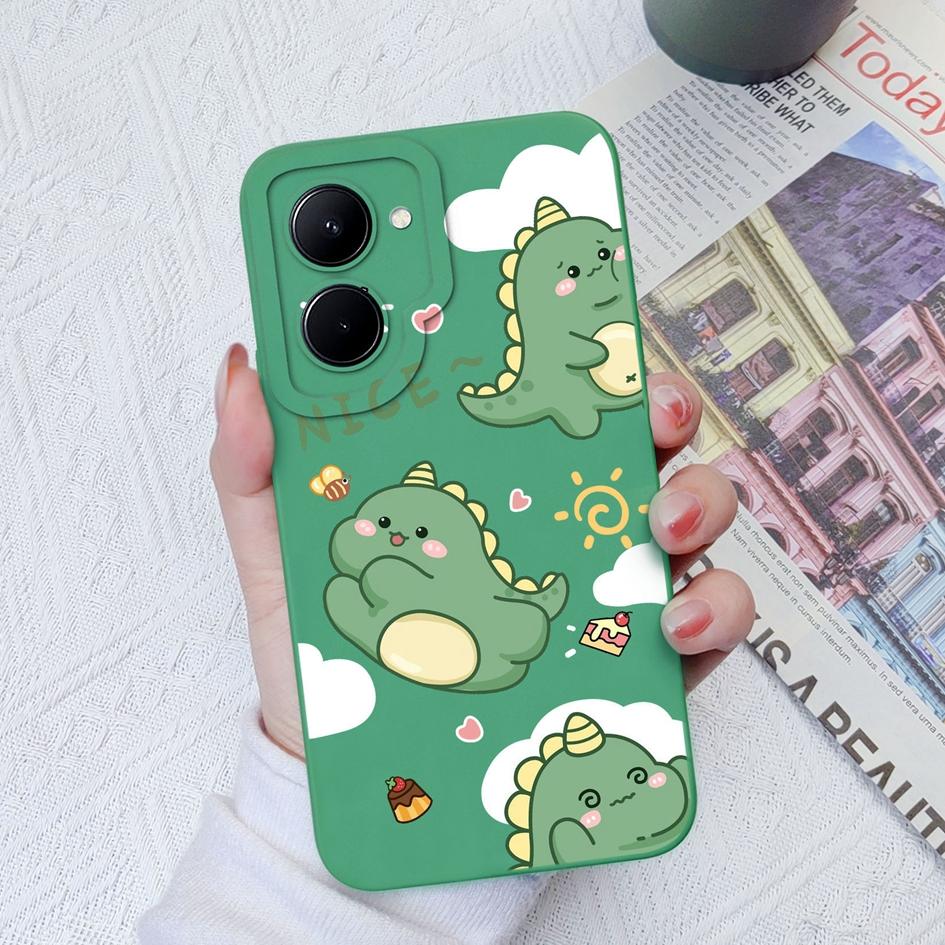 Чехол для Realme C33 C35 C55 C20 C30 Realme GT Neo 2 3 5 с милым мультяшным узором, матовый жидкий силиконовый мягкий чехол для OPPO Realme Coque Fundas, бампер