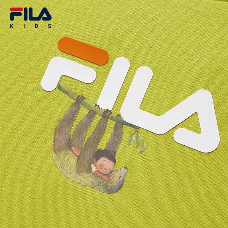 Fila Мальчишеская золотисто-осенняя желтая футболка с коротким рукавом