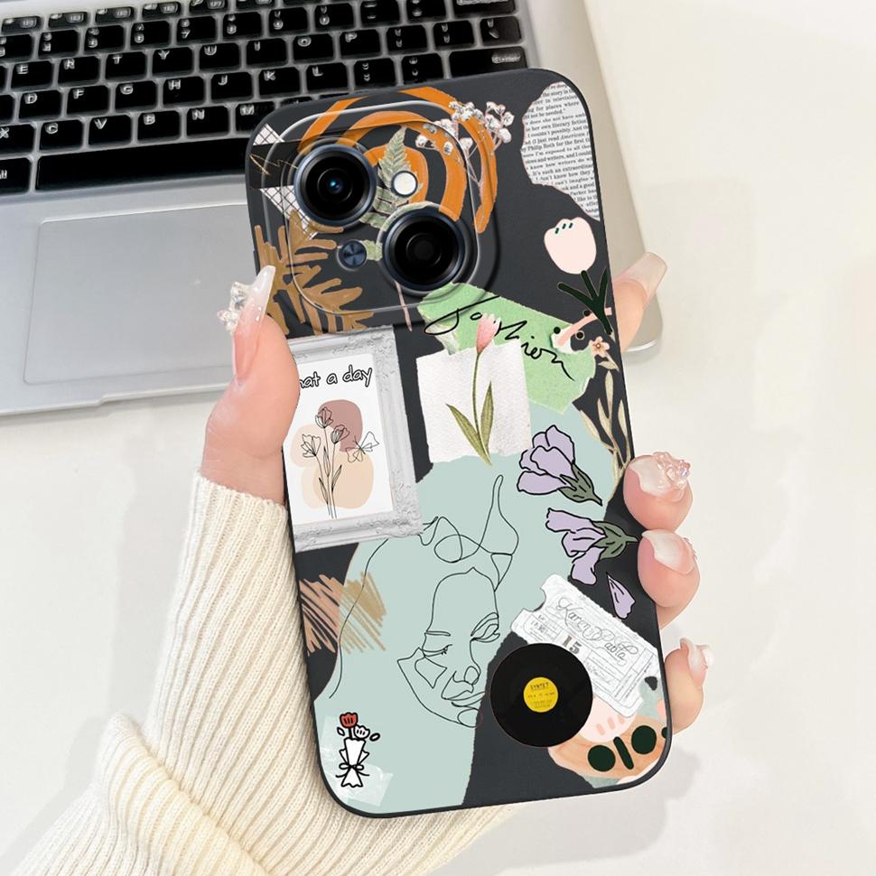 Чехол для Tecno Spark Go 1 Go1 Милый Мультяшный Чехол Мягкий Силикон Fundas Чехол для Телефона Для Tecno SparkGo Spark Go 2025 Задняя Крышка Capa