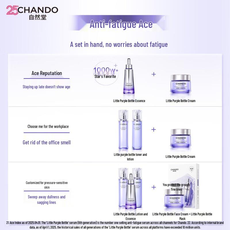 CHANDO Little Purple Bottle Anti-Wrinkle Essence Cream
