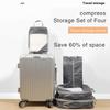 4 Set Travel Packing Cubes Compression Packing Cubes for Suitcase Luggage Cubes Suitcase Organizer Bags Travel Essential