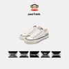 Женские классические парусиновые кроссовки на платформе Paul Frank, универсальные белые низкие и высокие кроссовки на толстой подошве