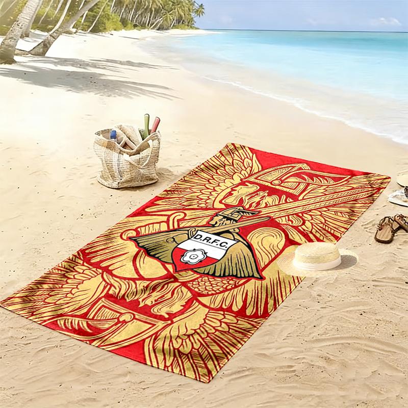 Doncaster Rovers Football Club Print Beach Towel Large Soft Quick Dry Towel For Beach Camping Swimming