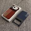 Тонкий безрамочный чехол с рисунком под карбон для iPhone 17 Air 16 15 14 13 12 Pro Max Plus, с магнитами MagSafe, пластиковый бампер