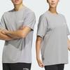 Adidas Футболка Tech Tee с логотипом и круглым вырезом, свободная футболка с короткими рукавами, топы унисекс, средний-конопляно-серый IC4428