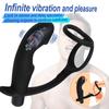 Prostate Massager Anal Vibrator Male with Cock Double Ring Butt Plugs for Men Delay Ejaculation 10 Vibrating Modes Sex Toys