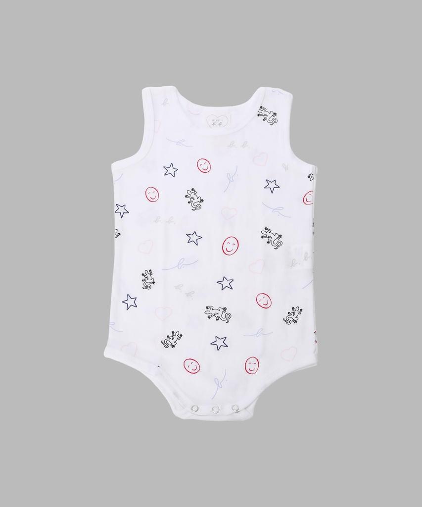 agnes Baby Cotton Sleeveless Year White b. Bodysuit, 2-Pack, 70-80cm (1 Old),
