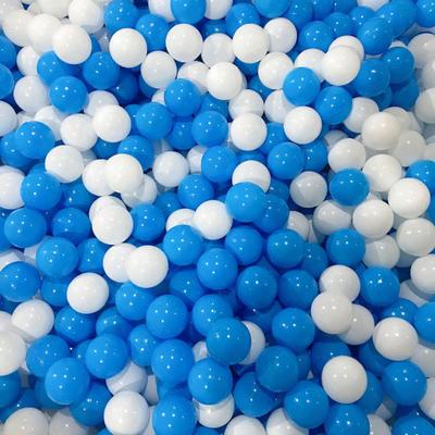 100 шт./компл., сине-белый пит-болл, утолщенный полиэтилен, устойчивый к раздавливанию, не содержит фталатов BPA, безопасный, в помещении и на открытом воздухе, для маленьких детей, круглый океанский шар, игрушка для бассейна
