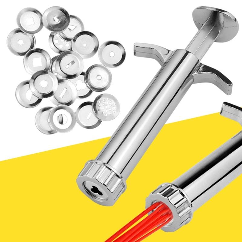 Инструмент для скульптуры - Экструдер для глины с 20 насадками-молдами, Экструдер для сахарной пасты, Экструдер для глины, Инструмент для выпечки, Инструмент для украшения торта