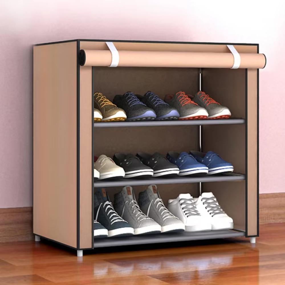 Multilayer Nonwoven Shoes Storage Cabinet Dust-proof Shoe Rack Storage Rack Space-saving Dustproof Shelf For Home Corridor