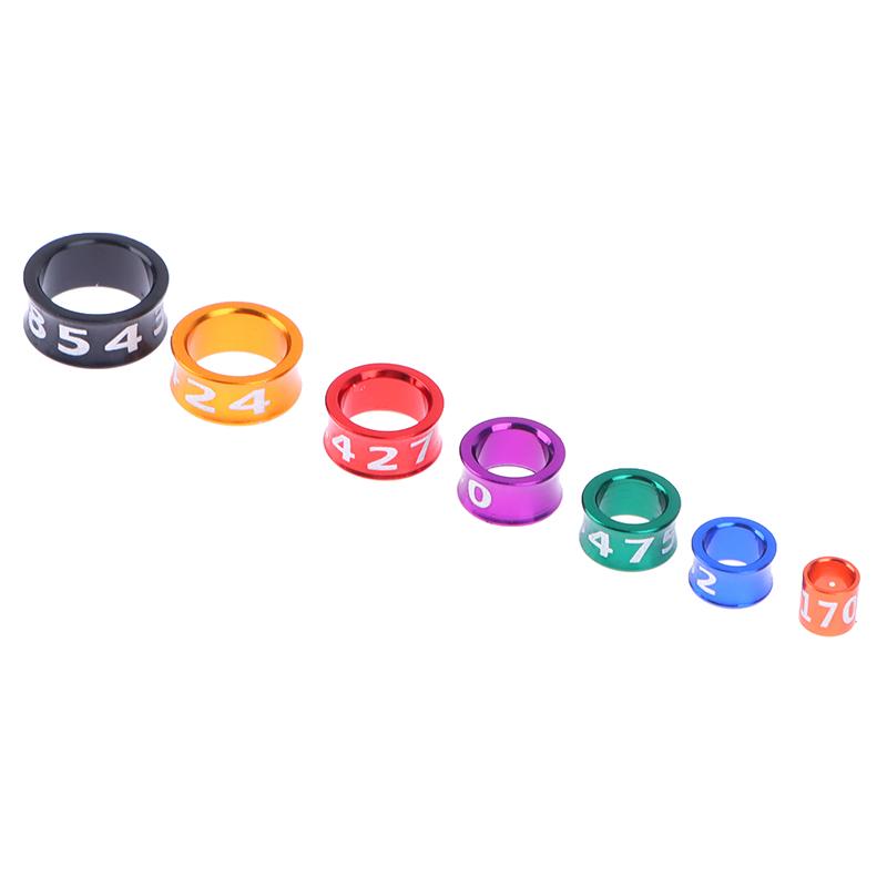 10 шт. сплава кольцо для ног птицы кольцо для ног голубей с пронумерованным инструментом для обучения полетам на открытом воздухе идентификационная этикетка для соревнований