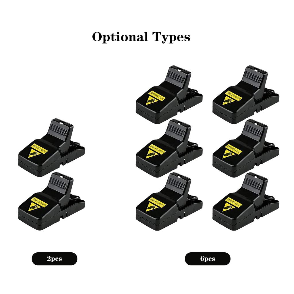 Reusable P-lastic S-mart Mouse Trap Quick Kill Mice Traps for Indoor/Outdoor Pet Rodent Voles