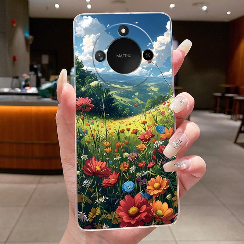 Чехол для Honor X9c Smart 5G Роскошный Дракон Милый Крутой Чехол для Телефона Мальчиков Девочек Задняя Крышка Honor X9cSmart Прозрачный Мягкий TPU Чехол