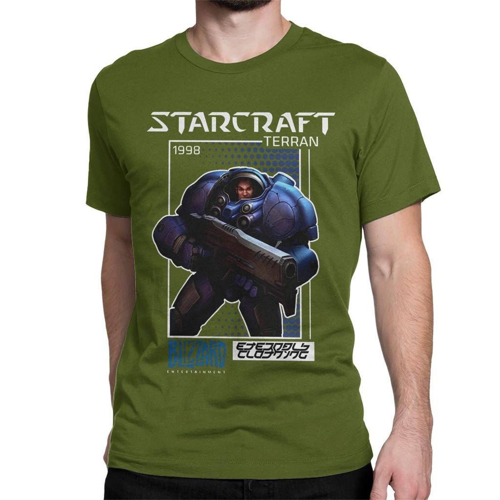 Terran StarCraft Game T-Shirt for Men Women Leisure Pure Cotton Tees Crew Neck Short Sleeve T Shirts Plus Size Clothes