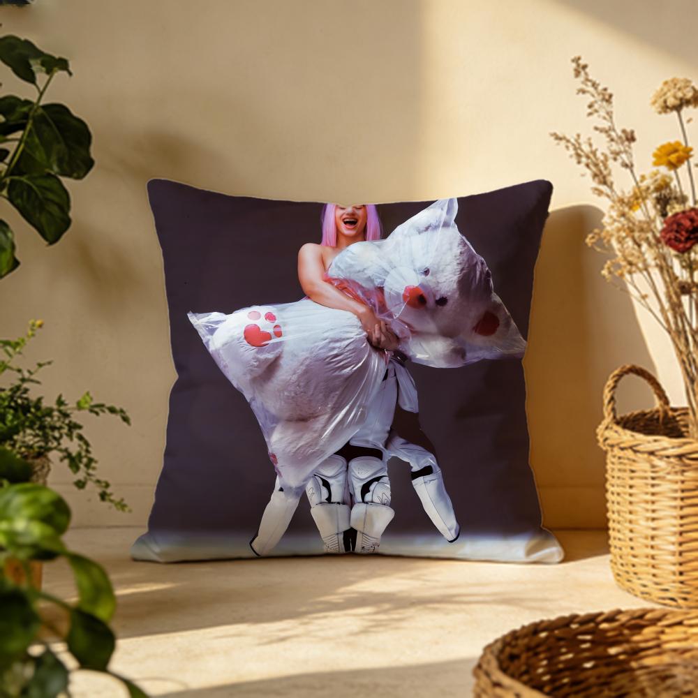 Trendy Rrosaliaing Cushion Cover Versatile DoubleSided Pillow Case Fit for Sofa Bed Car Daily Decor