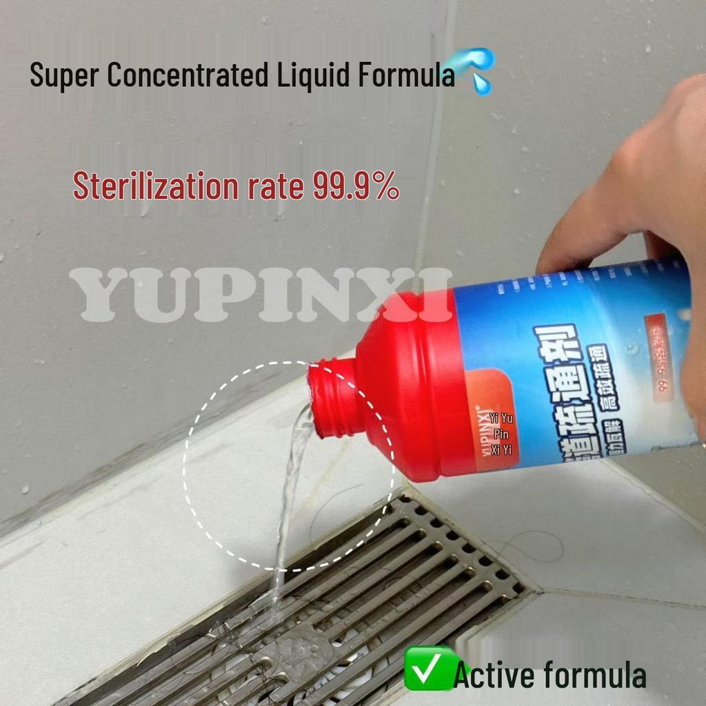 YUPINXI Powerful Drain Cleaner Unblocks & Deodorizes Pipes, Dissolves Hair & Odors
