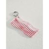 Fine Bay Recycled Wave Comb Mini Keyring Pink