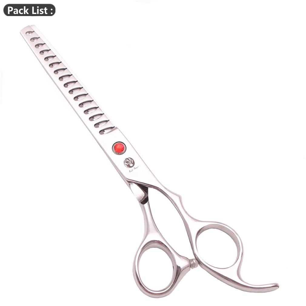 Ножницы для стрижки собак Purple Dragon 6,5" 7" из нержавеющей стали, изогнутые вверх, профессиональные ножницы для домашних животных, филировочные ножницы Z3002