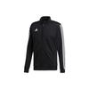 Solid Color Three-Stripes Print Logo Zip-Up Collar Jacket Men Jackets Black DT5783