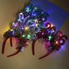 Cute LED Glow Hair Bands Sweet Luminous Headpiece 2026 Happy New Year Headband  Cosplay