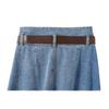 Джинсовые юбки больших размеров, женские винтажные женские эластичные длинные джинсовые юбки с высокой талией