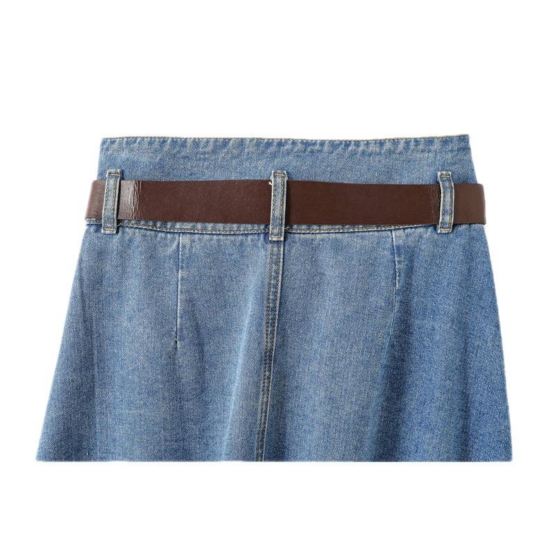 Джинсовые юбки больших размеров, женские винтажные женские эластичные длинные джинсовые юбки с высокой талией