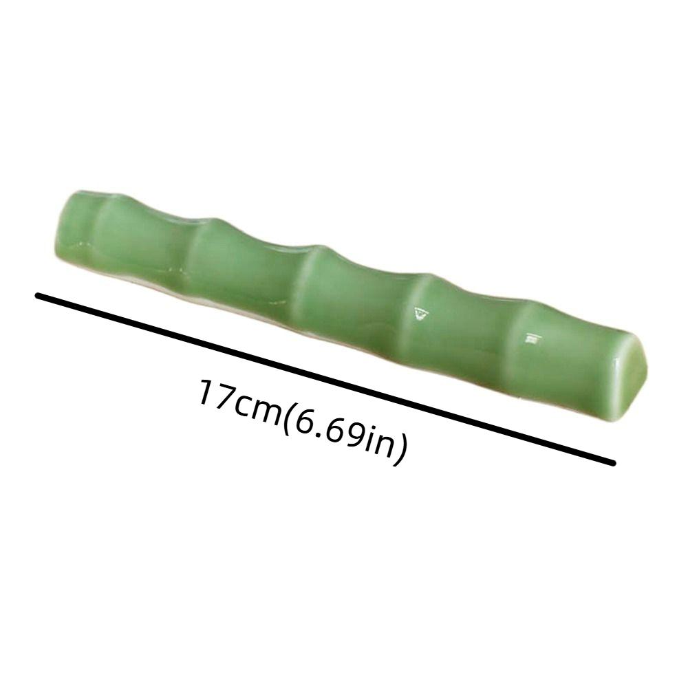 Calligraphy Bamboo Joint Paperweight Traditional Pen Brush Rest Holder  Art Supplies