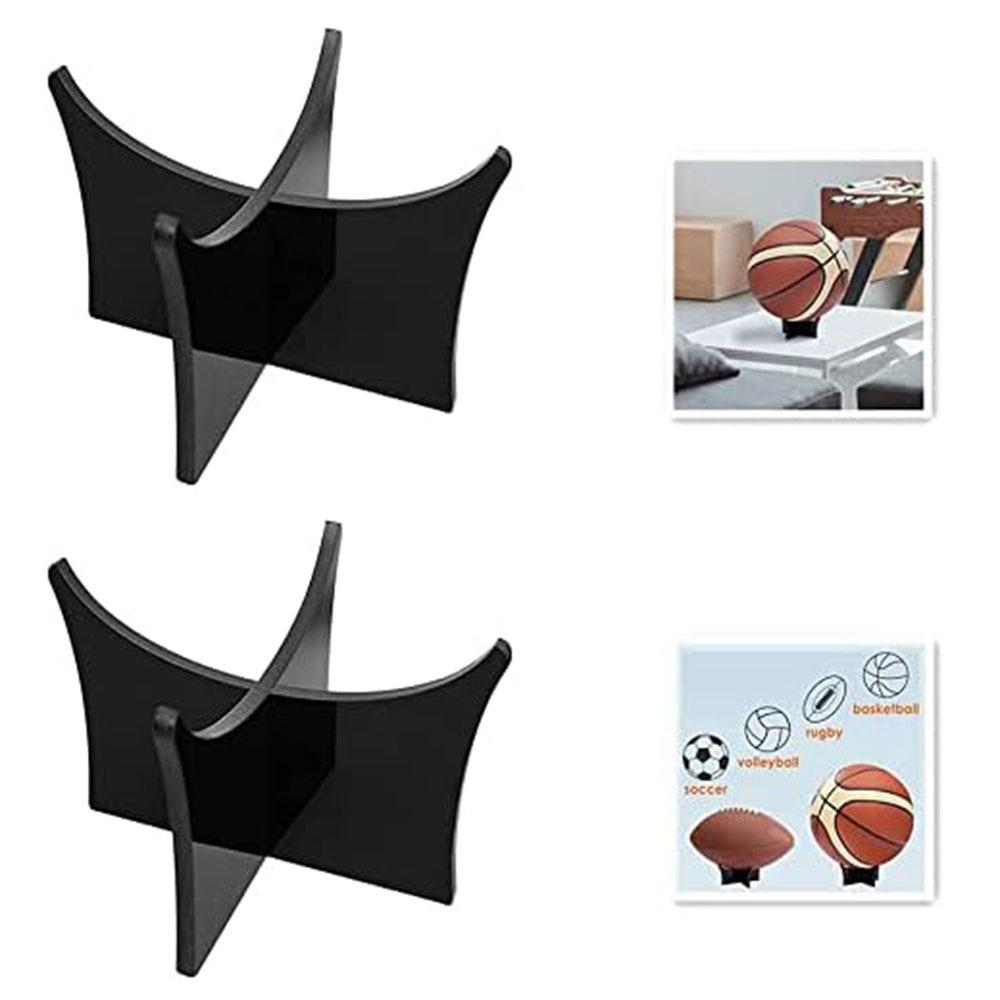 Прозрачная акриловая подставка-стойка для демонстрации мячей для баскетбола, футбола, волейбола и регби.