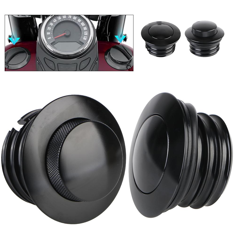 Аксессуары Dyna FXD Softial Fat Boy CVO Мотоциклетный Масляный Бак Крышка Бензобака Алюминий с ЧПУ Для Harley Sportster XL883 XL1200 Хром Черный