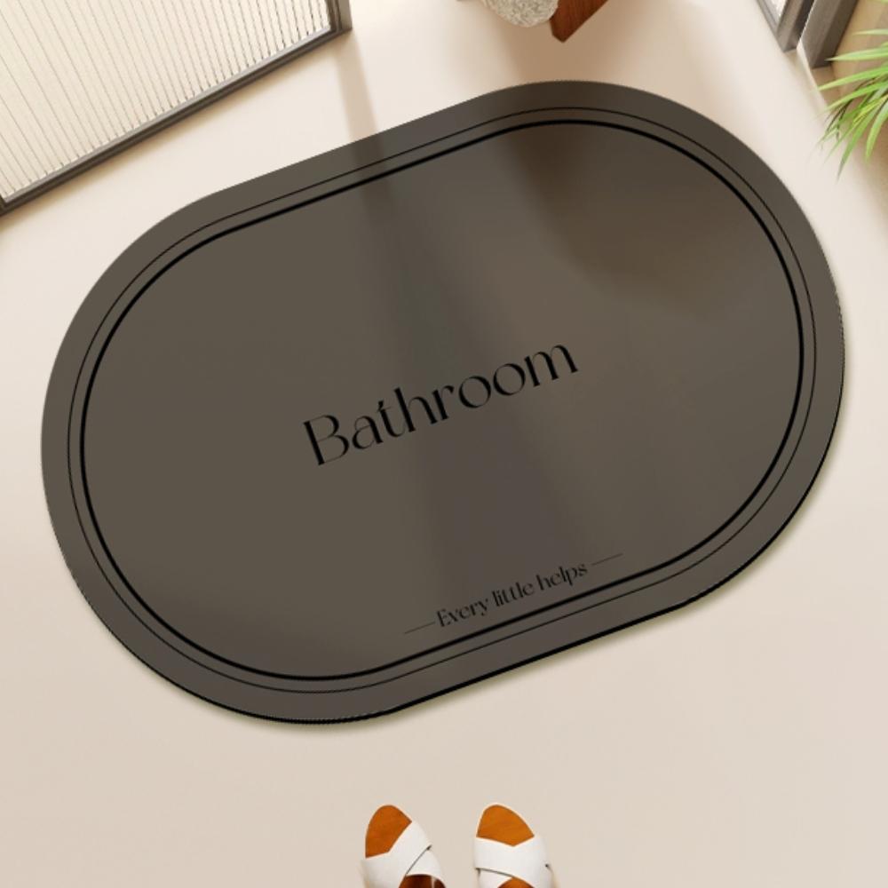 Bathroom Absorbent Mat Anti-Skid Diatom Mud Door Mat for Porch Slip Resistant Floor Rug