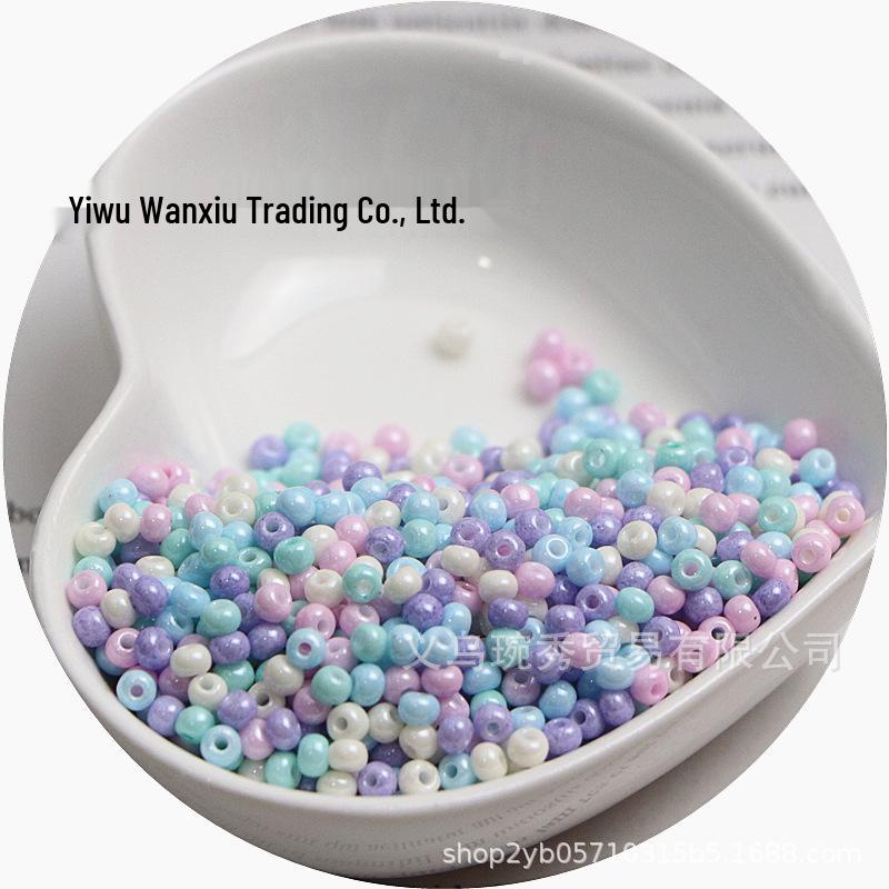 Стеклянные бусины-бисер однотонные 3 мм для изготовления украшений ручной работы и DIY-поделок