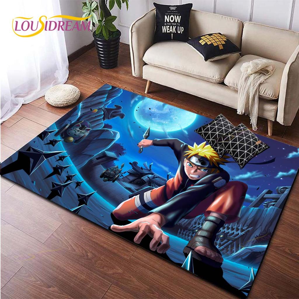 Anime Naruto Carpet Kids Carpets Living Room Tea Table Mats Bedroom Rug Washable Floor Mats Household Area Mat Dinosaur Rug