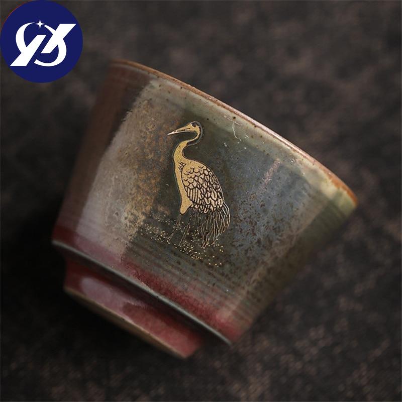 Ручная работа в печи для грубой керамики, смена мастер-чайной чашки, керамическая ручная роспись, кран, чайные чашки, чайный сервиз, посуда для напитков