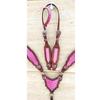 WILDRACE Premium Horse Show Saddle Tack Western Leather Headstall Breast Collar