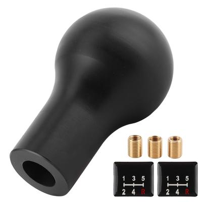 Ручка переключения передач 14мм0,55дюйма ID Черная с наклейкой и адаптером резьбы Подходит для Mitsubishi RALLIART