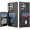 Кошелек-чехол с держателем для карт и функцией подставки для Samsung Galaxy S21 S22 S26 Ultra S25 Edge S24 Plus S23 FE A57 A37 A17 Бронированный чехол