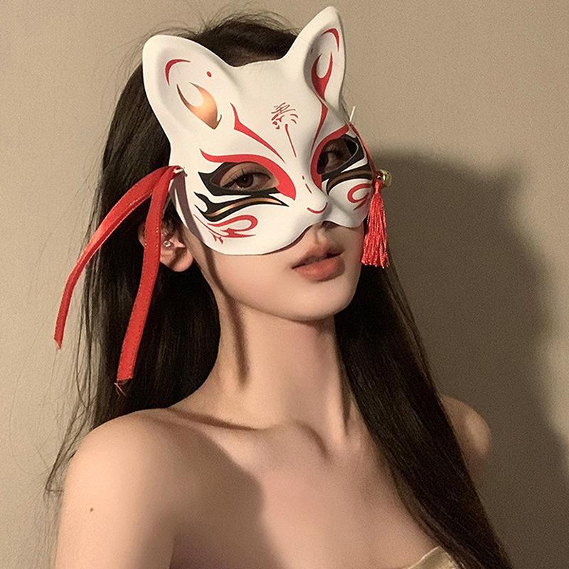 Маска на Хэллоуин Маска на пол-лица, Драконий Бог, Свирепый Тигр, Ночная Вилка, Человек-Тенгу, Волк, Маска для выступлений, Черепа, Маски