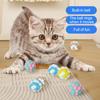 Плюшевый мячик-игрушка для кошек со встроенным колокольчиком, мягкие макаронные шарики, устойчивые к укусам игрушки-грызунки для домашних кошек и котят