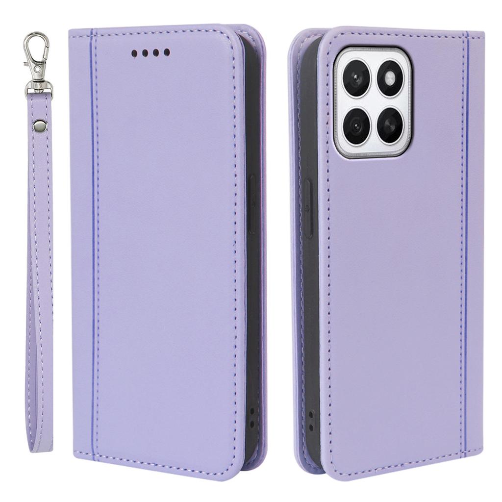 HX01 For Honor X8c 4G Wallet Case Magnetic Closing PU Leather Phone Cover