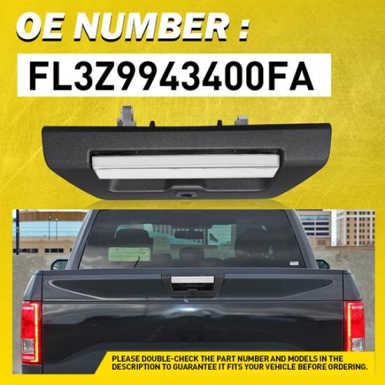 Rear Tailgate Handle&Bezel Door Handle W/Camera Hole For Ford 2015-2018 F-150