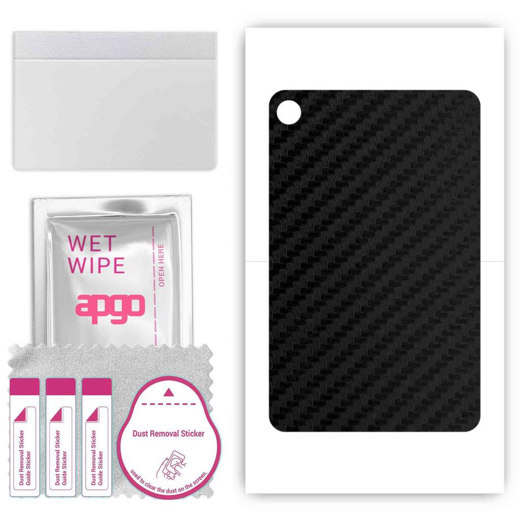 apgo Защитная наклейка для задней панели, совместимая с Lenovo Tab B10, пленка, фольга, винил - узор Carbon Black