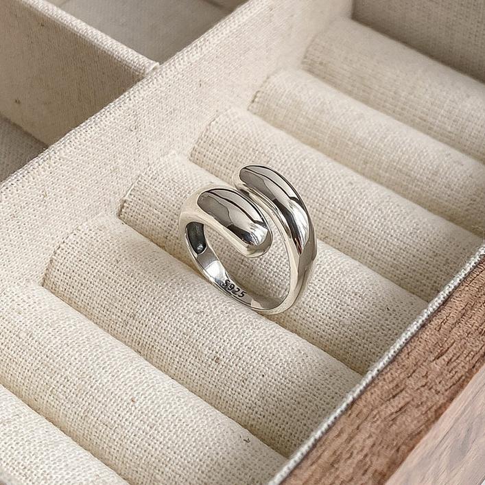 Ada Jewelry Кольцо из стерлингового серебра S925 Женское кольцо Вечность Модное трендовое кольцо