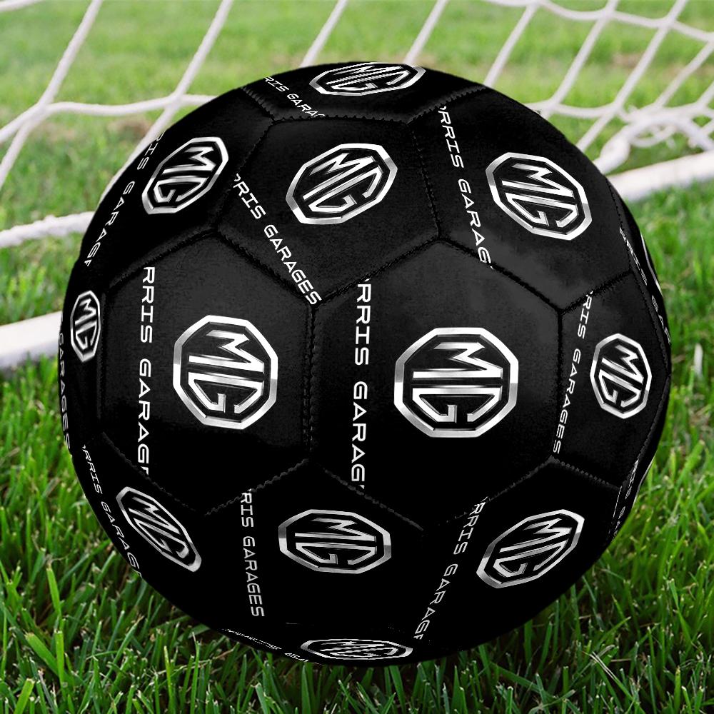 Mg Logo Design Inspiration Size 5 Soccer Ball,Indoor/Outdoor Suitable for Training Matches Tournaments Practice Games Perfect Gift for Fan