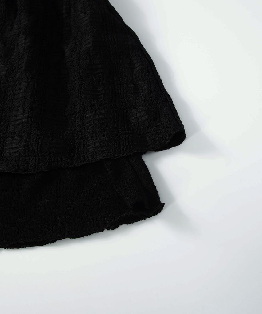 Юбка в клетку Aejeuon Lacy / Черная