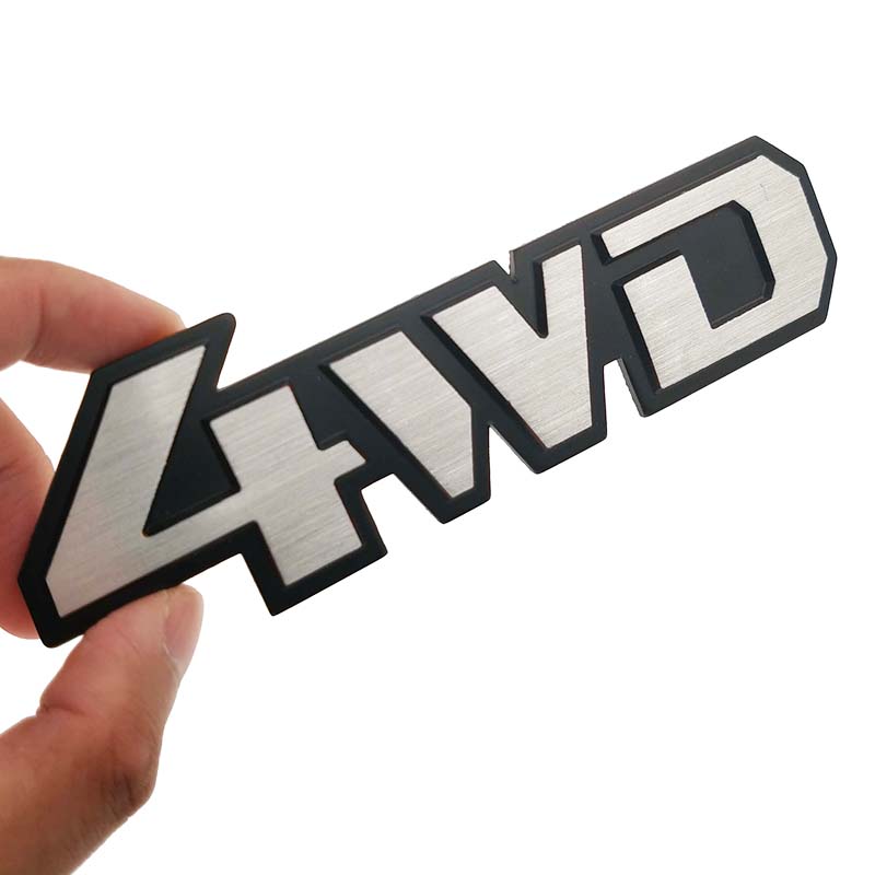 3D Auto Car Styling Chrome Metal Sticker 4WD Emblem Badge Rear Decal Logo for Impreza 4X4 Off Road SUV 4WD