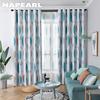 1 шт. NAPEARL 70-80% затемняющие минималистичные современные скандинавские занавески с принтом из полиэстера и растений, прозрачные шторы для гостиной, спальни, домашнего декора