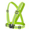 Adjustable Reflective Safety Harness for Cycling & Running - Yellow